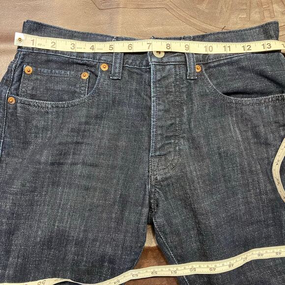 Lucky Brand 121 Heritage Slim Jeans Mens 28x32 Dark Wash Denim Mid Rise - Picture 13 of 16